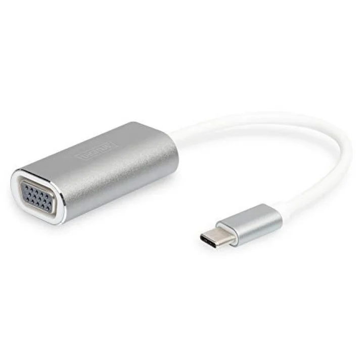 DA-70837 Usb Type-C 1080P Vga Adaptörü Alüminyum Gövde, 20 Cm Kablo Uzunluğu Yonga Seti: Vl100 + It6513