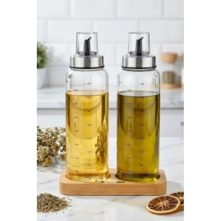 Damla Standlı Yağlık - Sirkelik Seti 500 ml