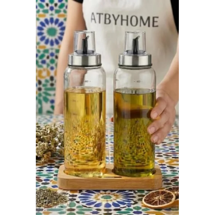 Damla Standlı Yağlık - Sirkelik Seti 500 ml