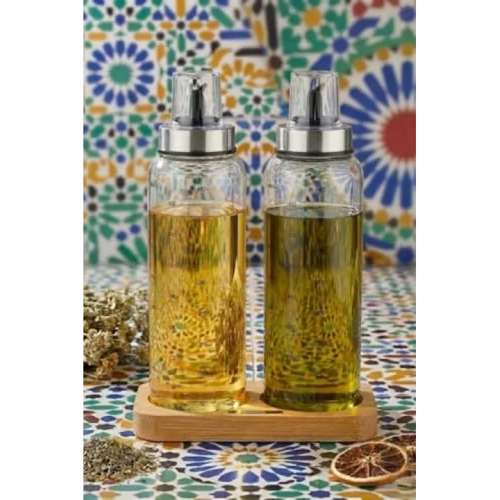 Damla Standlı Yağlık - Sirkelik Seti 500 ml