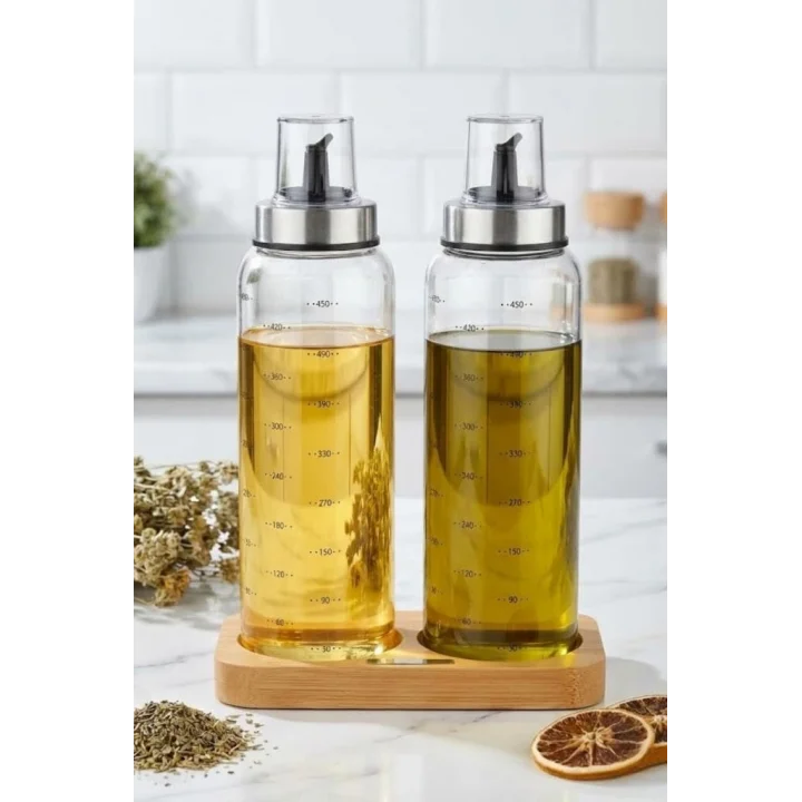Damla Standlı Yağlık - Sirkelik Seti 500 ml