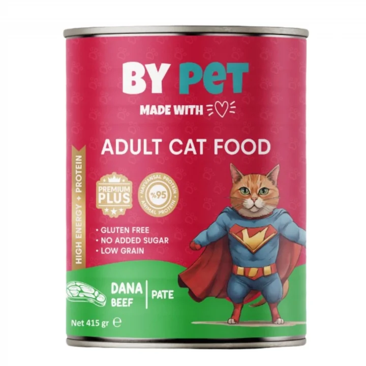 Dana Etli Yetişkin Yaş Kedi Maması 1 Adet -400 Gram Konserve