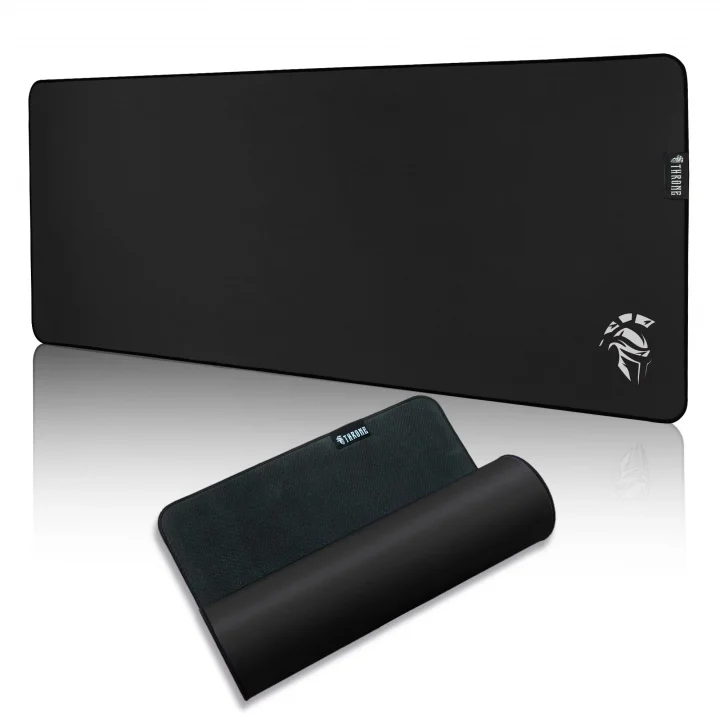 Dark Black 80X30CM Hybrid Kumaş - 4mm Kalınlık - Özel Yüzey Altı Dikiş - Kaydırmaz Zemin Xl Premium Mousepad
