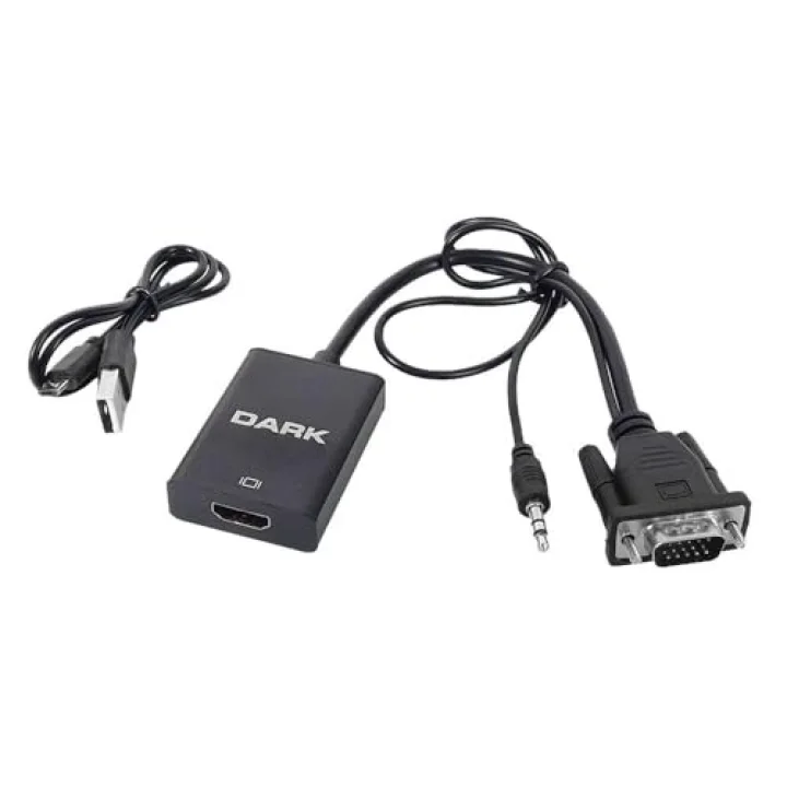 DARKDK-HD-AVGAXHDMI2VGAtoHDMIDönüştürücüSiyah()