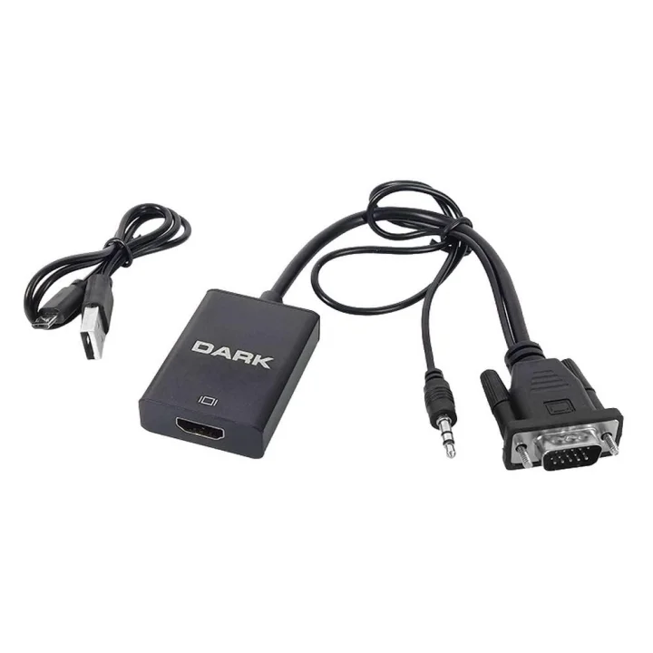 DARKDK-HD-AVGAXHDMI2VGAtoHDMIDönüştürücüSiyah()