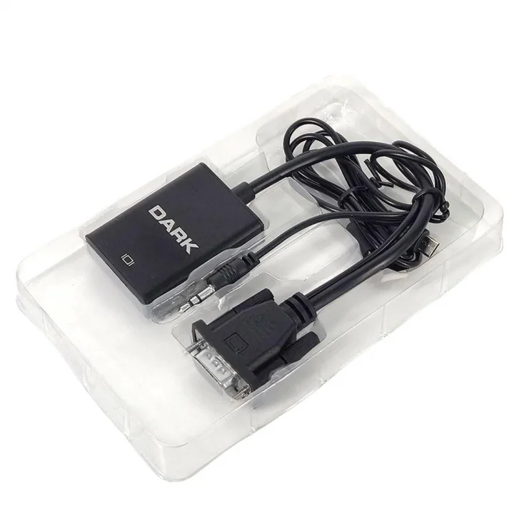 DARKDK-HD-AVGAXHDMI2VGAtoHDMIDönüştürücüSiyah()