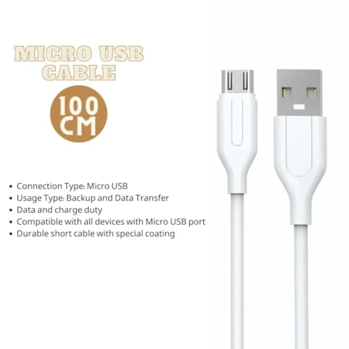 Dayanıklı USB Şarj ve Veri Kablosu, Micro USB, USB-C ve 8 Pin Seçenekli, Güçlendirilmiş Uç, Hızlı Şarja Uyumlu, Günlük Kullanım (20, Santimetre, Micro USB)