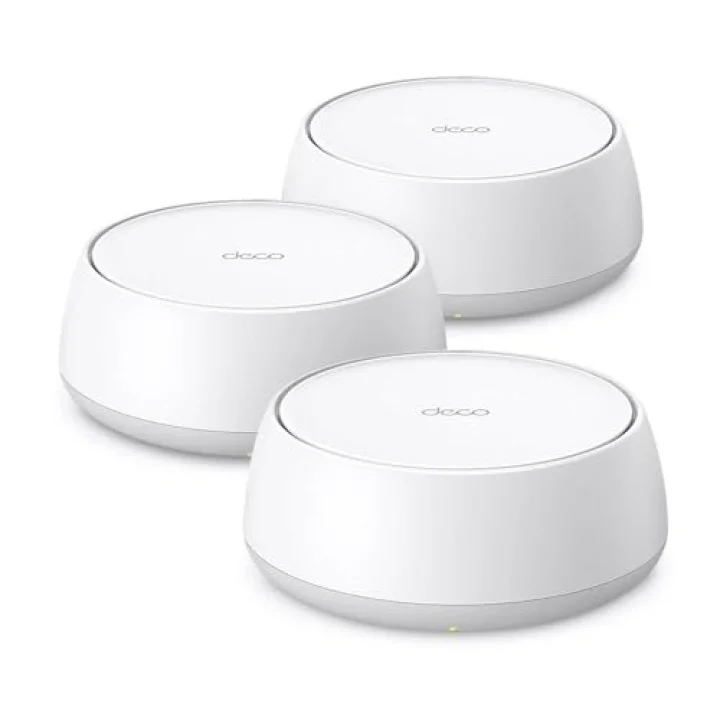Deco BE22 (3-Pack) | Wi-Fi 7 Mesh Sistemi | BE3600 Mbps | Fiber Uyumlu | Çift Bant | AI-Roaming | 2 Adet Gigabit Port | 200 Cihaz | WPA3 | VPN | Mobil Uygulama ile Kolay Kurulum