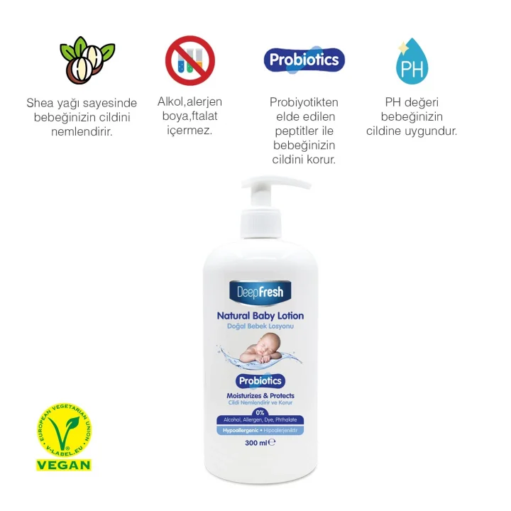 DeepFresh Probiyotik Bebek Losyonu 300 ml