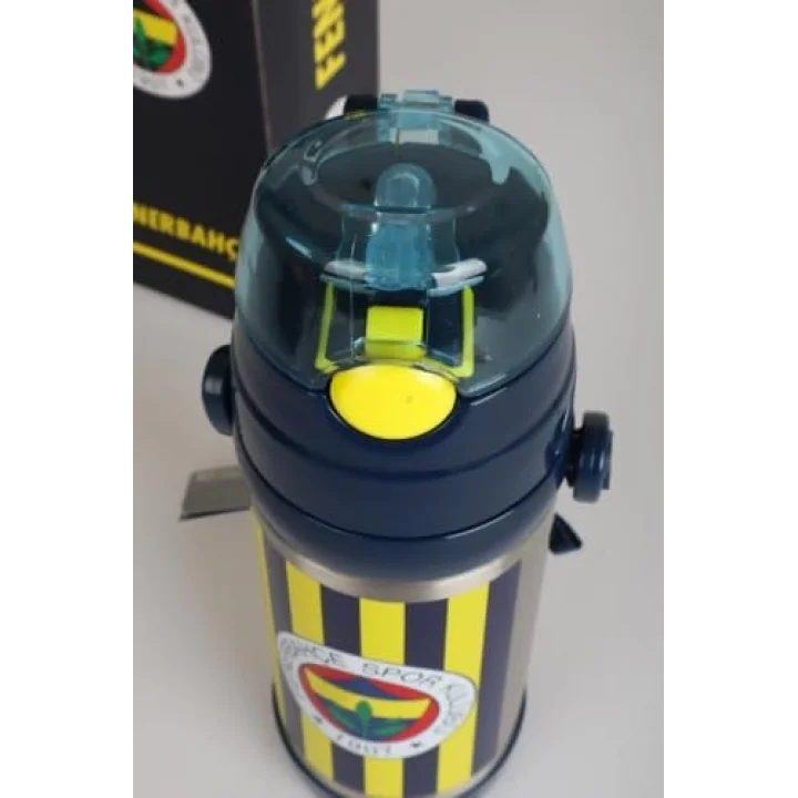 Dekomus Cep Defteri Hediyeli Lisanslı Sarı Lacivert Çelik Matara 500 mL