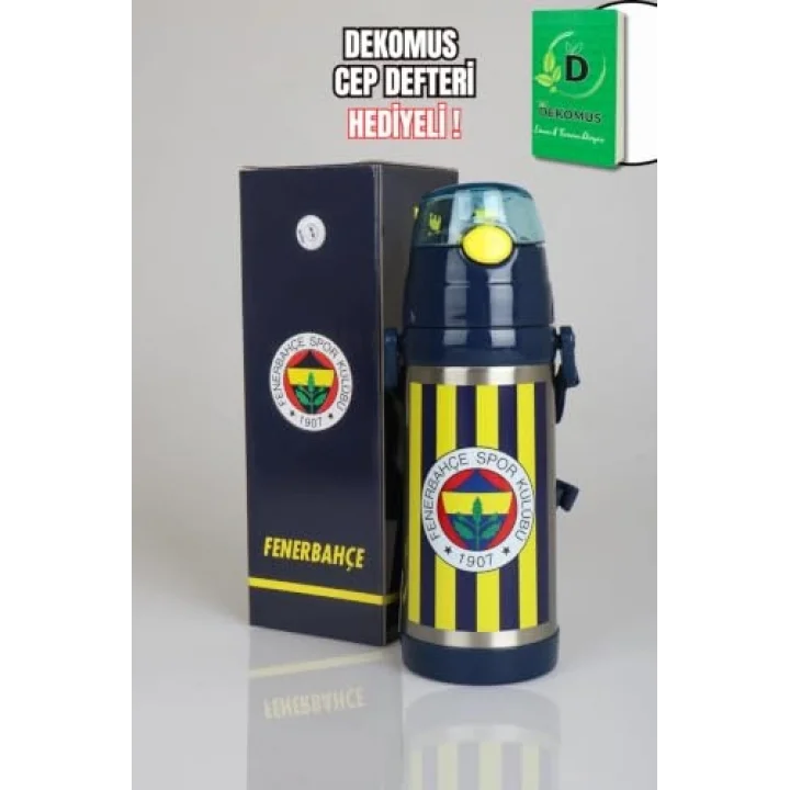 Dekomus Cep Defteri Hediyeli Lisanslı Sarı Lacivert Çelik Matara 500 mL