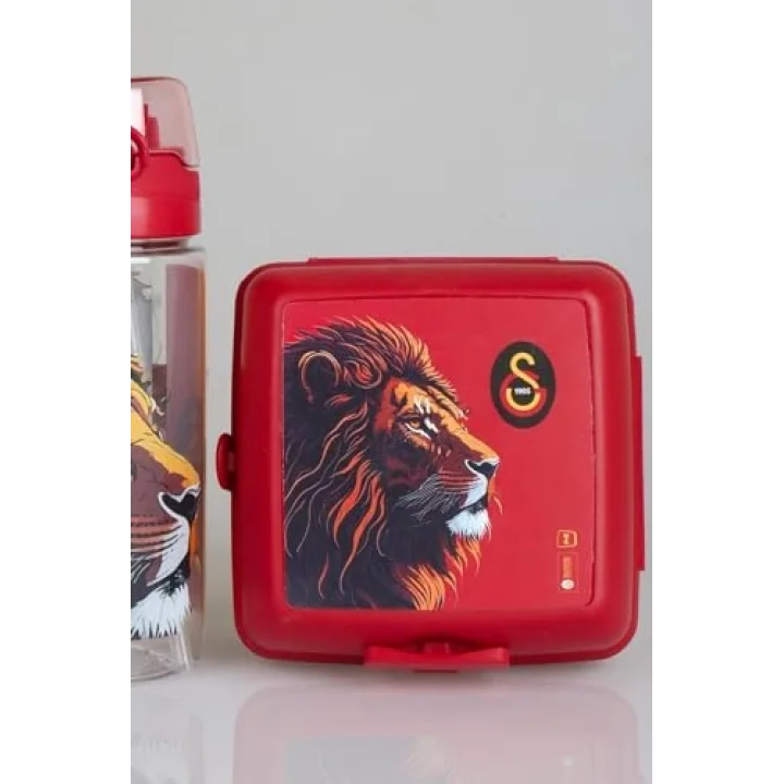 Dekomus Cep Defteri Hediyeli Yeni Sezon Lisanslı Leon Askılı 500 mL Trıtan Matara Ve Beslenme Çantası