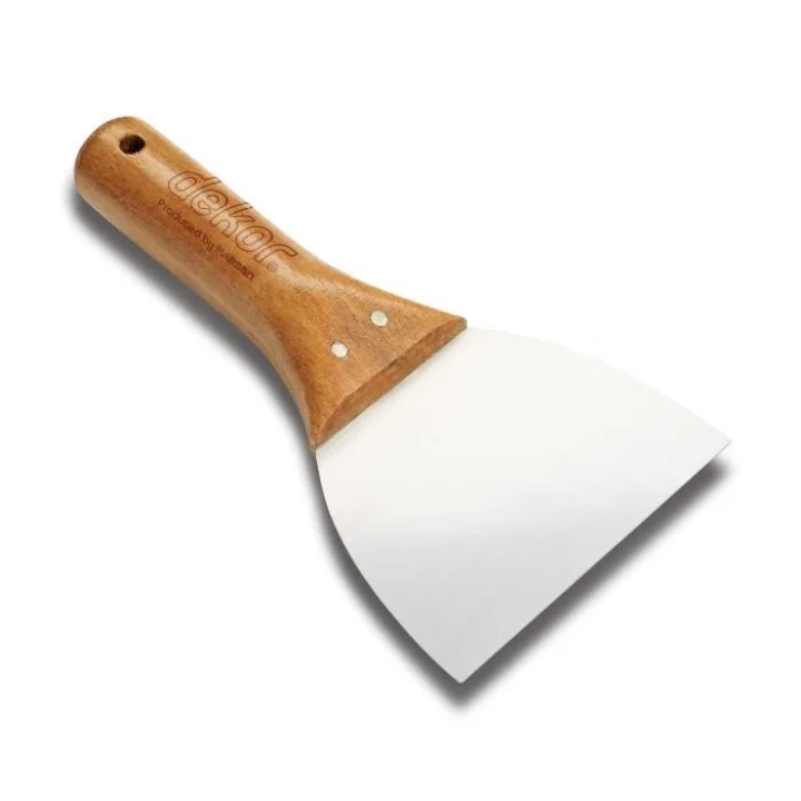 Mey İthalat® Dekor 010 Macun Ispatulası 18 cm Ahaşap Saplı
