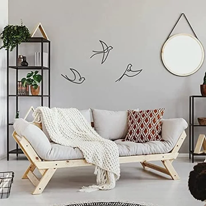 Dekoratif Ahşap Modern Üçlü Kuş Duvar Süsü Duvar Dekor, Tablosu