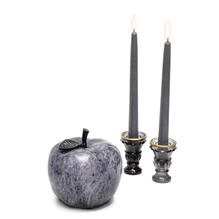 Dekoratif Black Apple Heykel (16 cm)