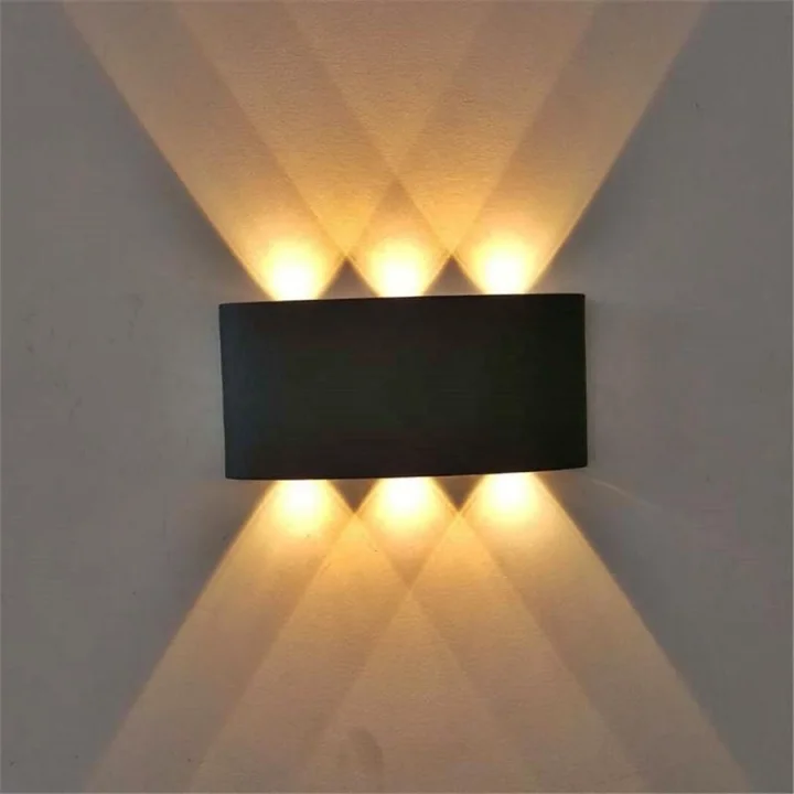 Dekoratif Çift Yönlü Duvar Aydınlatma Led Aplik Duvar Lambası Cata Haiti 10 Watt Desenli Duvar Aplik (Amber Renk Işık)