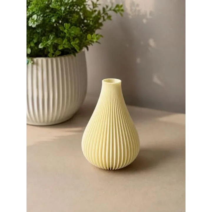 Dekoratif Oda Kokuluğu, Oluklu Tasarım, 10x10x14 cm | PLA 3D Baskı