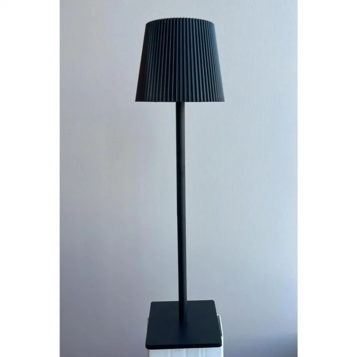 Dekoratif Siyah Masa Lambası - 39 cm ACR-492