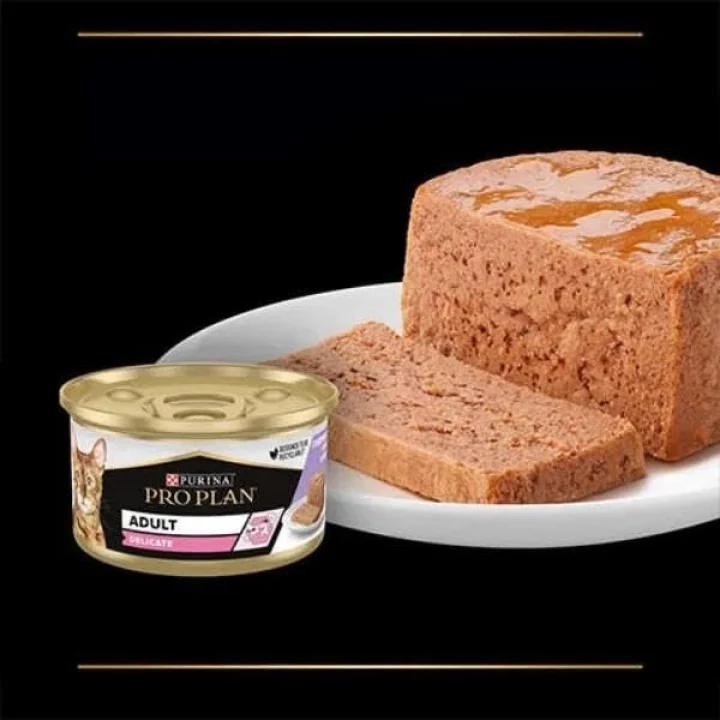 Delicate Kıyılmış Hindili Yaş Kedi Maması 85gr
