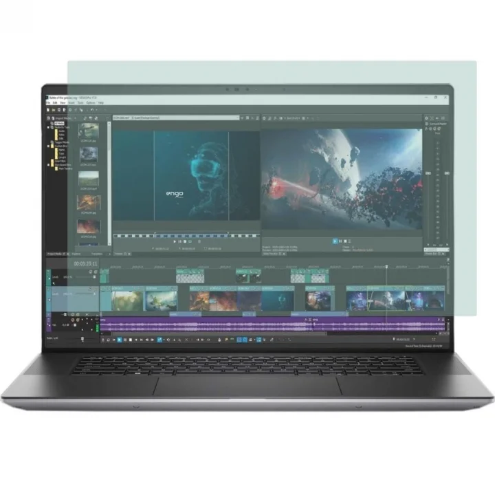 Dell Precision M5680 15.6 İnç İle Uyumlu Ekran Koruyucu Notebook, 9H Temperli Kırılmaz Esnek Nano Cam, Çizilmeye Ve Darbeye Dayanıklı Laptop Koruma, HD Şeffaf