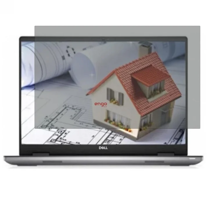 Dell Precision M7670 16 İnç İle Uyumlu Hayalet Ekran Koruyucu Notebook, Yandan Görünmeyen Anti-Spy Gizlilik (Privacy) Laptop Koruması, 9H Temperli Nano Kırılmaz Esnek Cam, Parlama Önleyici