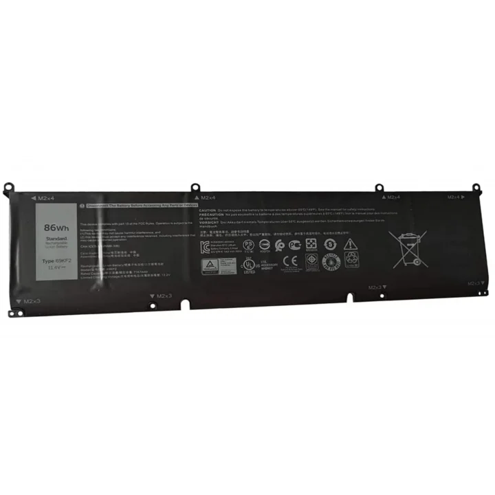 Dell XPS 15 9500 Precision 5550 Alienware M15 R3 R4 M17 R3 R4 Serisi 8FCTC 08FCTC 70N2F 070N2F 86Wh 6Cell için 69KF2 Dizüstü Bilgisayar Bataryası