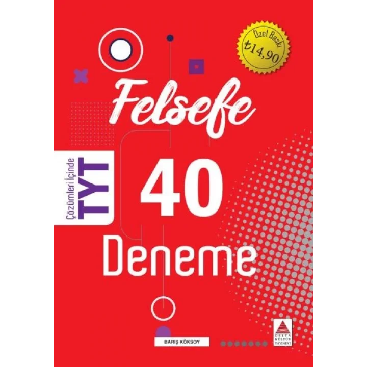 Delta Kültür TYT Felsefe 40 Deneme (Yeni)