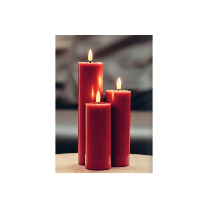Deluxe Home Bordo Rengi Led Mum 5X20 Cm - De Rf-0055