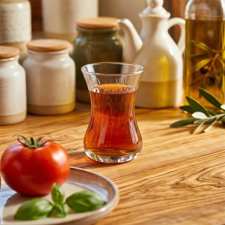 Demet 6lı Çay Bardağı