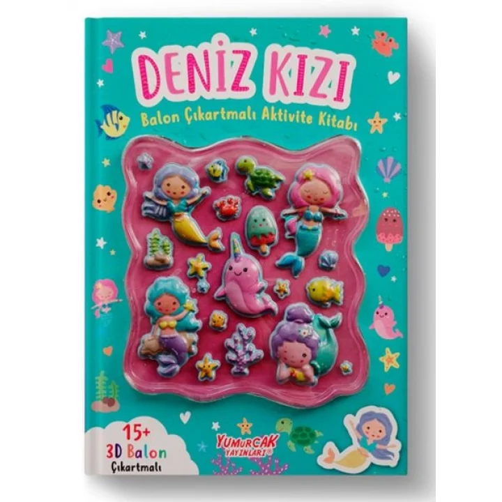 Deniz Kızı Balon Çıkartmalı Aktivite Kitabı