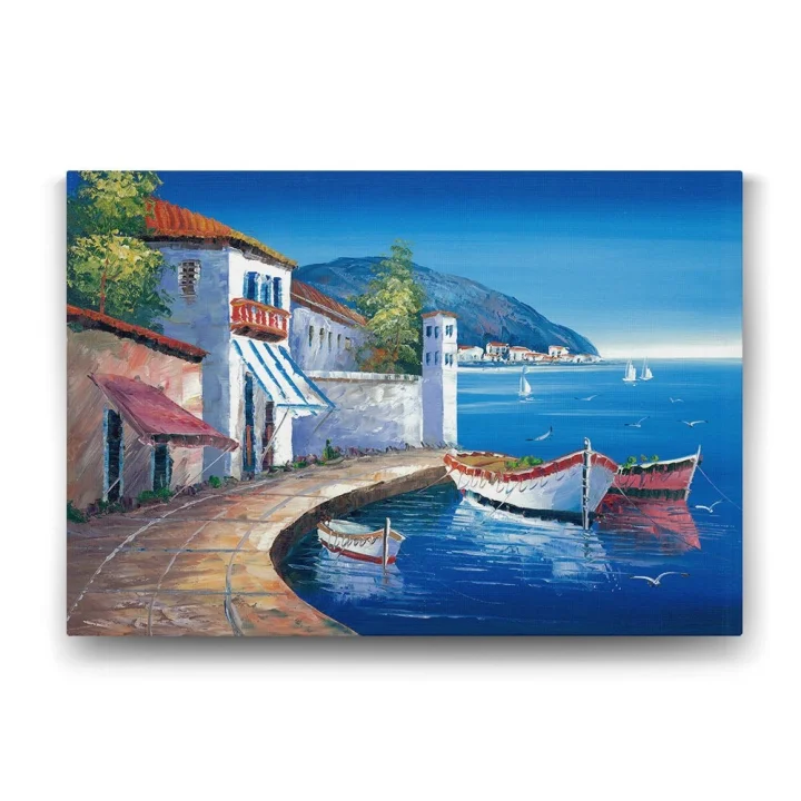 Deniz Manzarası Soyut Tablo - 60x40cm