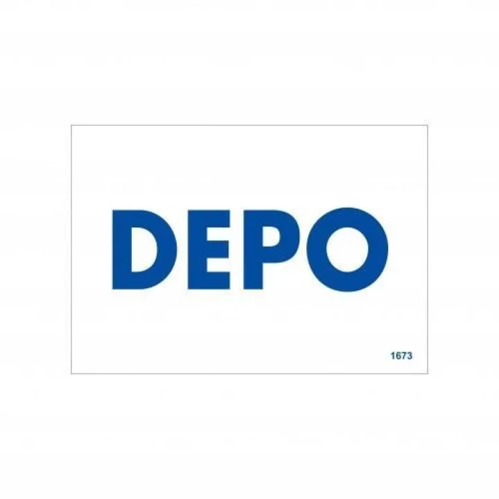 Mey İthalat® Depo Uyarı Levhası 17,5x25 KOD:1673