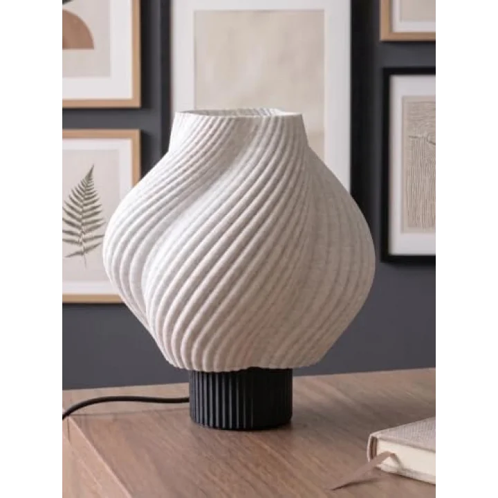 Designobee Krema- Modern Masa ve Gece Lambası – Ambiyans Lambası, Dekoratif LED Abajur, E14 Duy