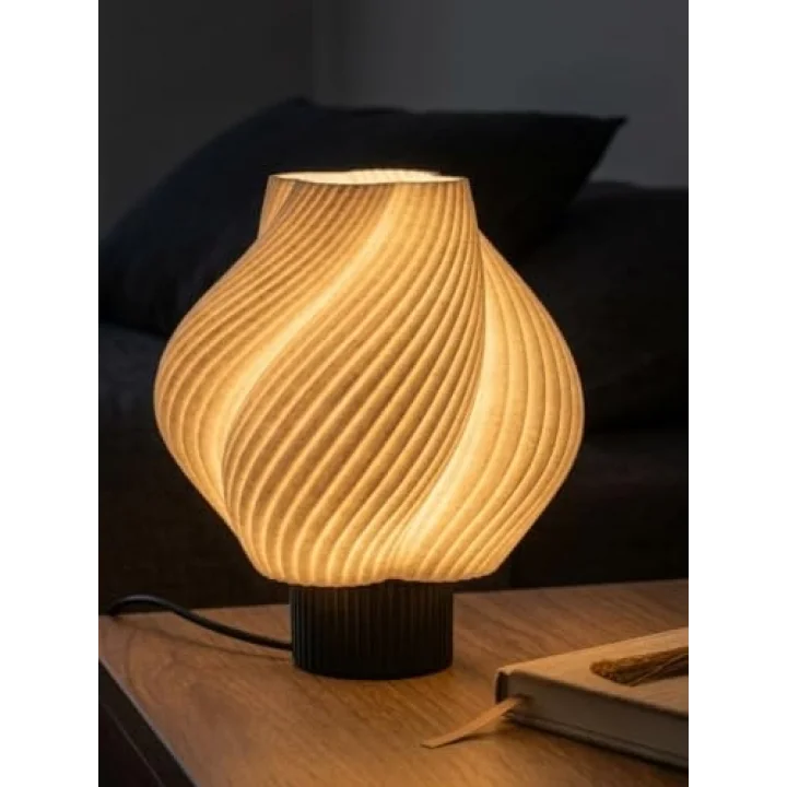Designobee Krema- Modern Masa ve Gece Lambası – Ambiyans Lambası, Dekoratif LED Abajur, E14 Duy
