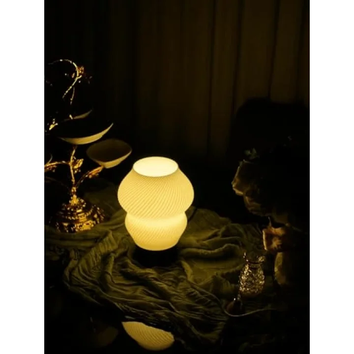 Designobee Madame - Modern Masa ve Gece Lambası – Ambiyans Lambası, Dekoratif LED Abajur, E14 Duy