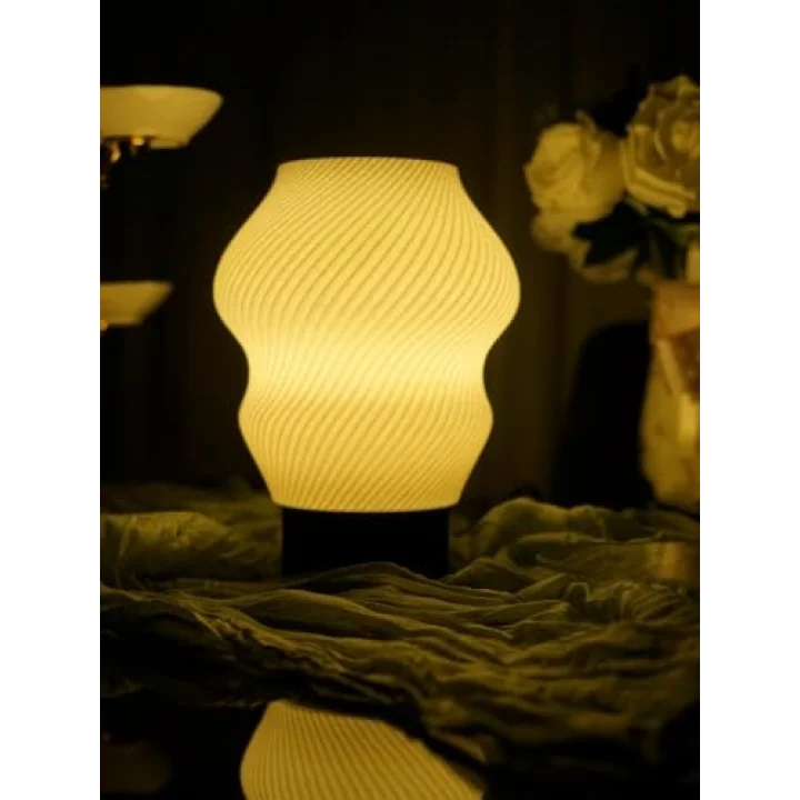 Designobee Madame - Modern Masa ve Gece Lambası – Ambiyans Lambası, Dekoratif LED Abajur, E14 Duy