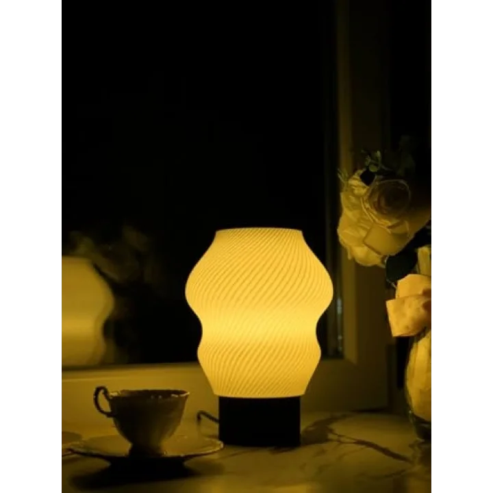 Designobee Madame - Modern Masa ve Gece Lambası – Ambiyans Lambası, Dekoratif LED Abajur, E14 Duy