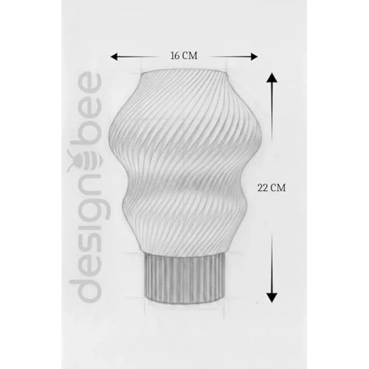 Designobee Madame - Modern Masa ve Gece Lambası – Ambiyans Lambası, Dekoratif LED Abajur, E14 Duy