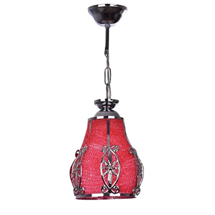 Dessa Lucea HUNDLE KIRMIZI-KROM TEKLİ AVİZE