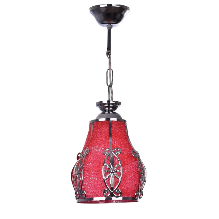 Dessa Lucea HUNDLE KIRMIZI-KROM TEKLİ AVİZE