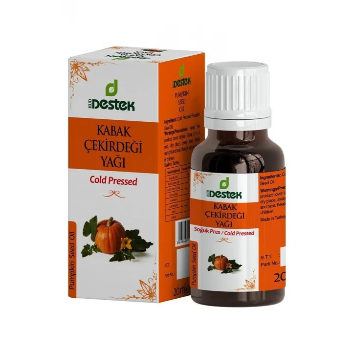 Destek Kabak Çekirdeği Yağı (Soğuk Pres) 20 ml