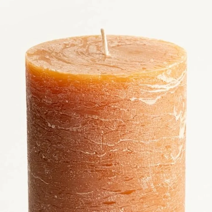 Deurne Amber Parafın Mum 9x9x13 Cm