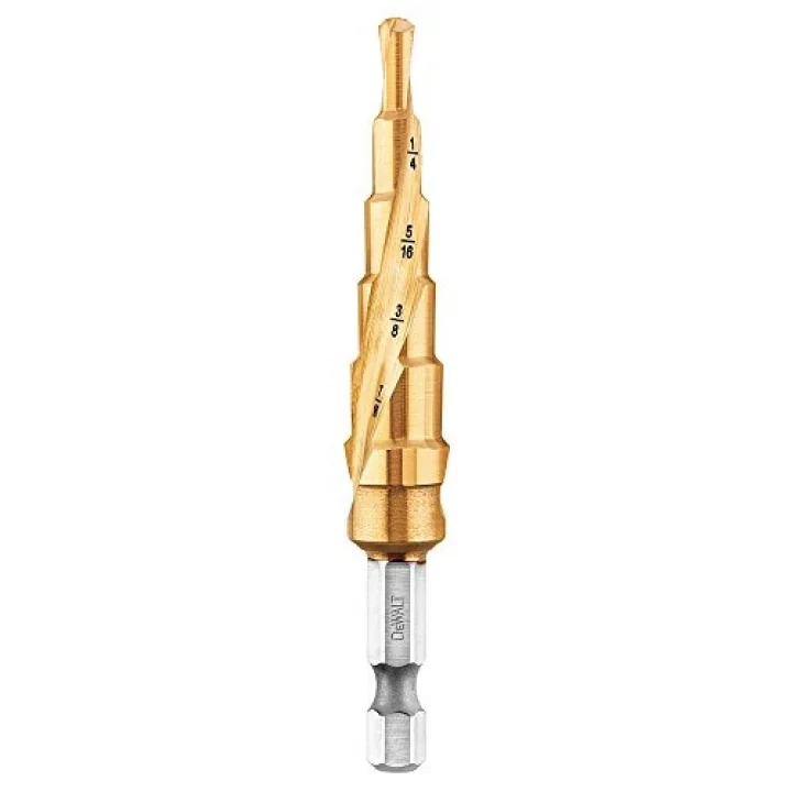 DEWALT DWA1784IR 3/16-Inch-1/2-Inch IMPACT READY Step Drill Bit