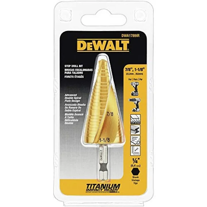 DEWALT DWA1784IR 3/16-Inch-1/2-Inch IMPACT READY Step Drill Bit
