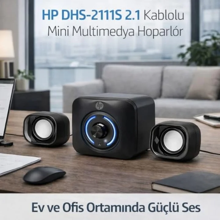 Dhs-2111S 2.1 Kablolu Mini Multimedya Hoparlör 3.5 Jak Girişli
