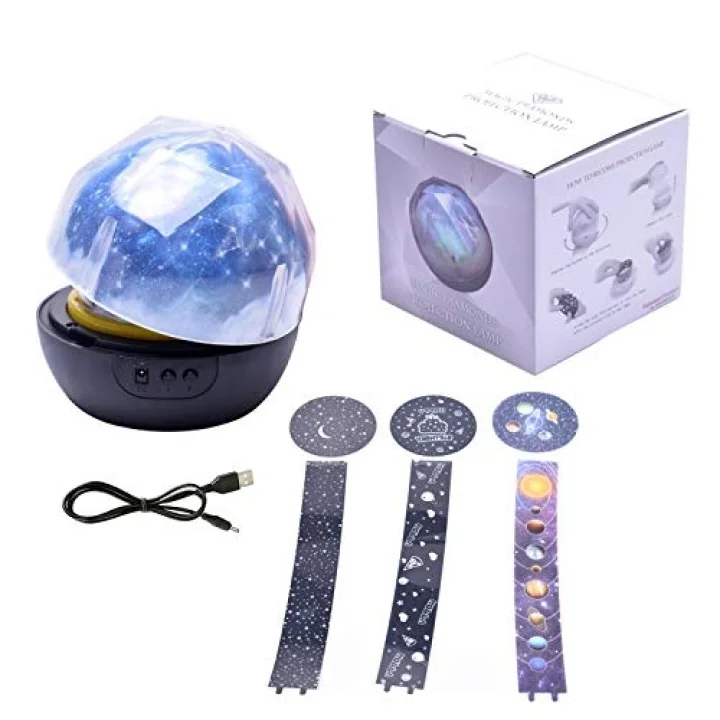 Diamond Satürn ve Gezegenler Diamond Projeksiyon Gece Lambası Işık