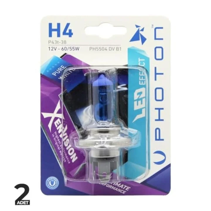 Diamond Xen Vision 12V Beyaz Ampul H4