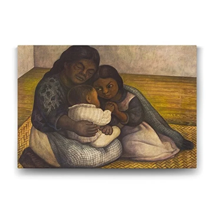 Diego Rivera - The Family Tablosu - 140x100cm