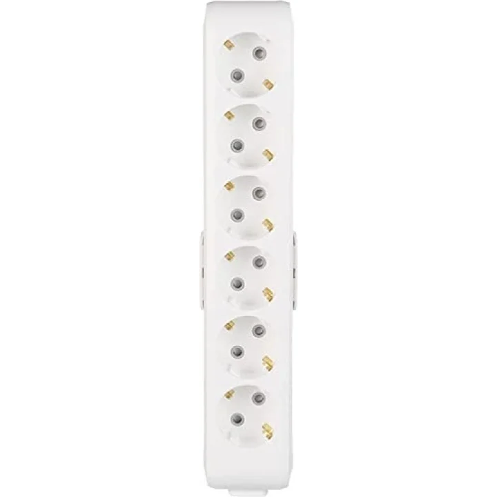 DIFA Pack VİKO Multi-Let 6lı Topraklı Ç.K Klemensli Priz, Beyaz