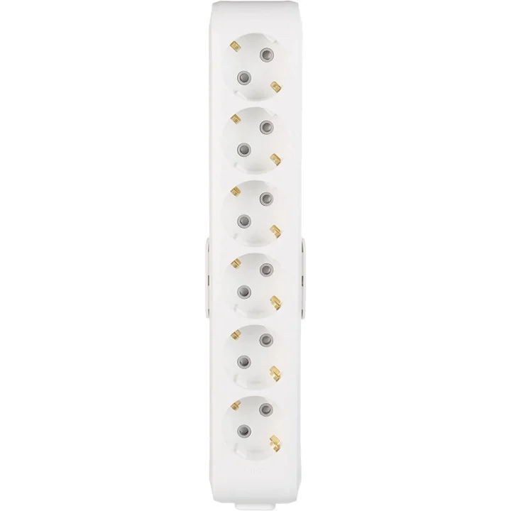 DIFA Pack VİKO Multi-Let 6lı Topraklı Ç.K Klemensli Priz, Beyaz